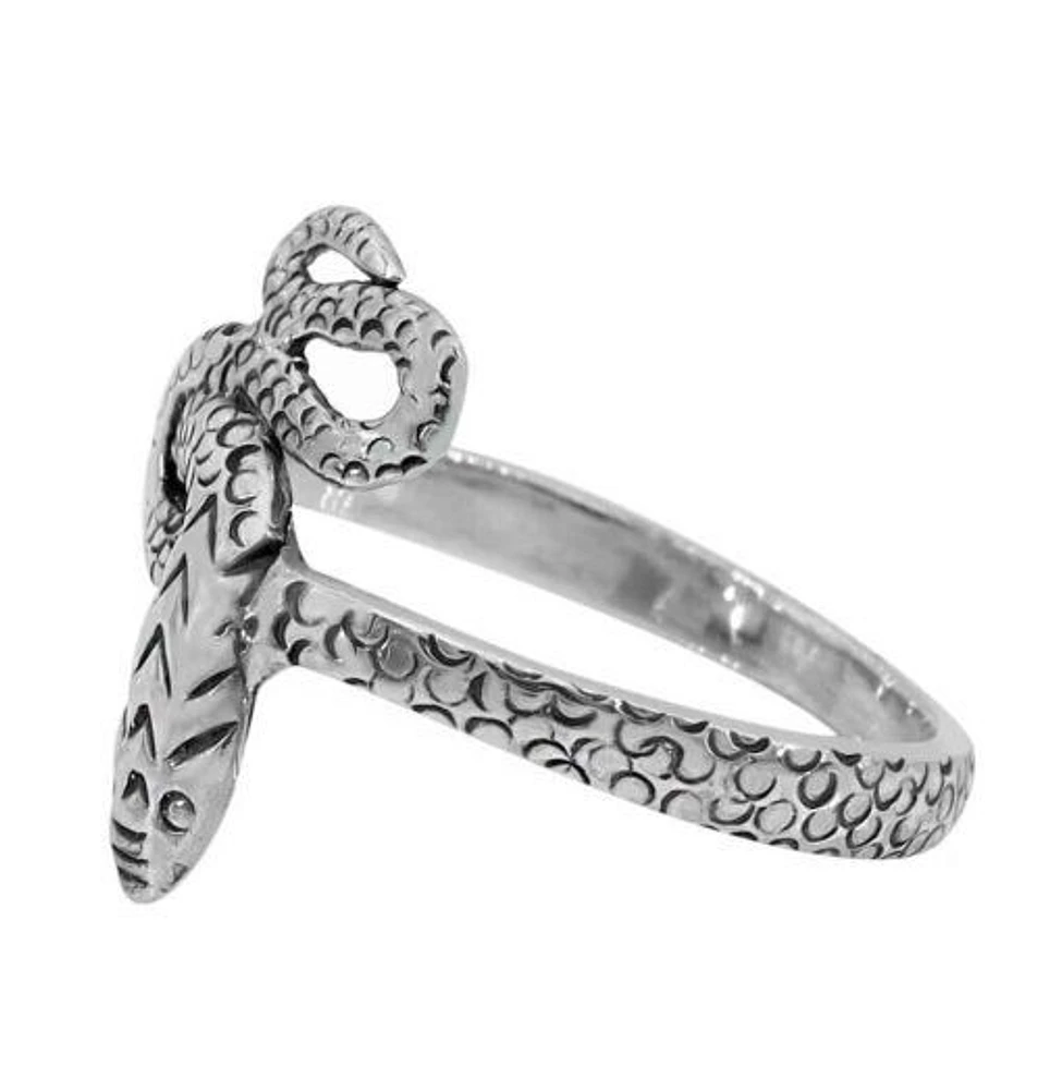 Sterling Silver, Snake Ring, 16mm Width