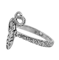 Sterling Silver, Snake Ring, 16mm Width