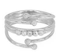 Sterling Silver, 2.5mm Ball Bead Ring, 15mm Width