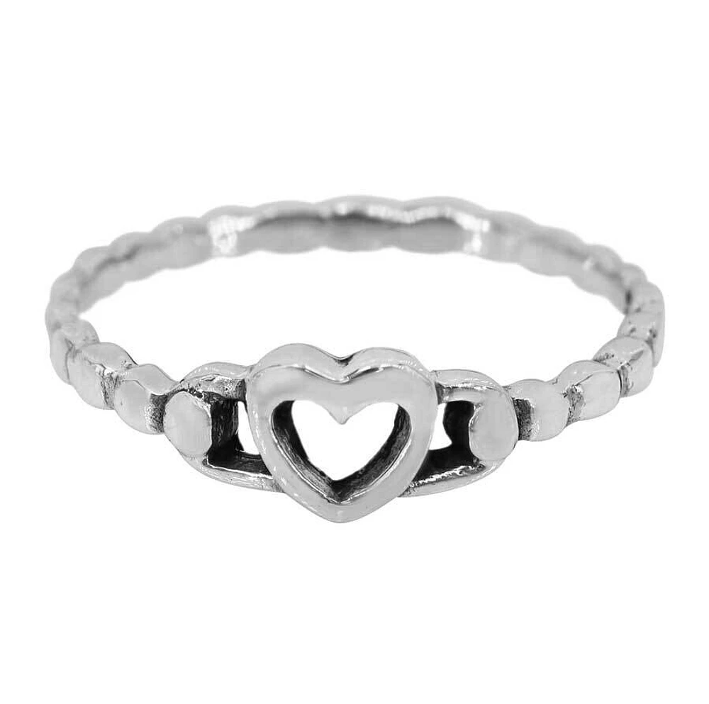 Sterling Silver, 5.5mm Heart Ring