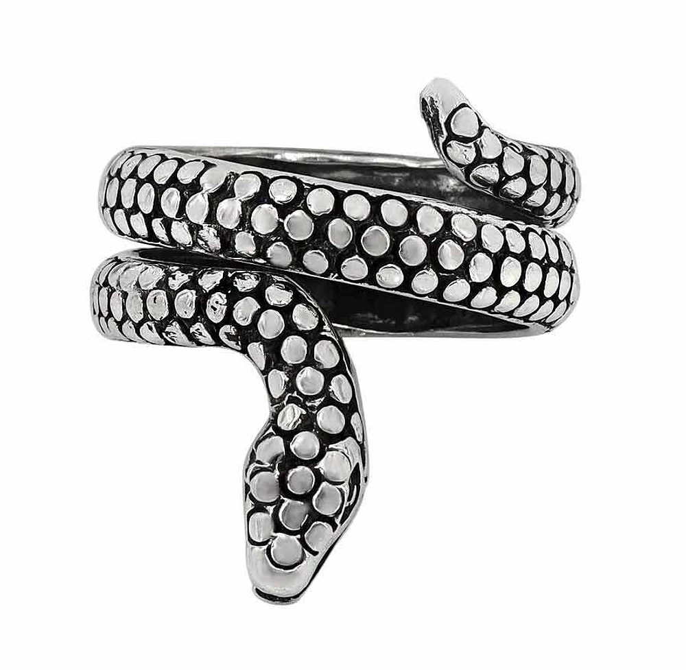 Sterling Silver, Snake Ring, 29mm Width