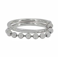 Sterling Silver, 3mm Beaded Ball Ring