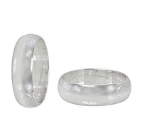 Sterling Silver Round Band With 10mm Width