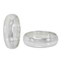 Sterling Silver Round Band With 8mm Width