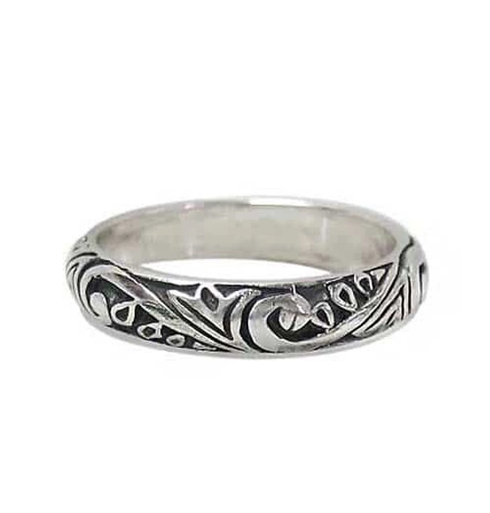 Sterling Silver Ring, 4.5mm Width