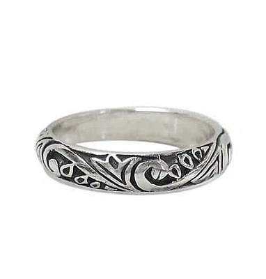 Sterling Silver Ring, 4.5mm Width