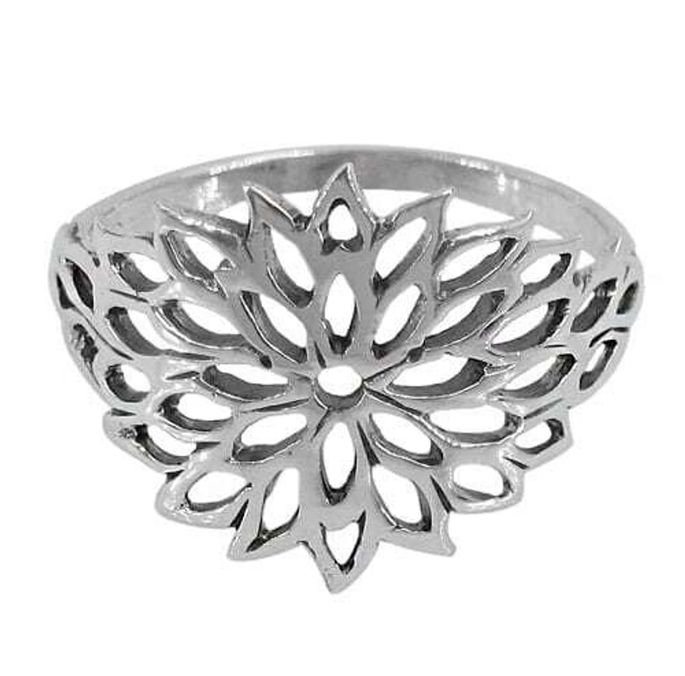 Sterling Silver Flower Ring