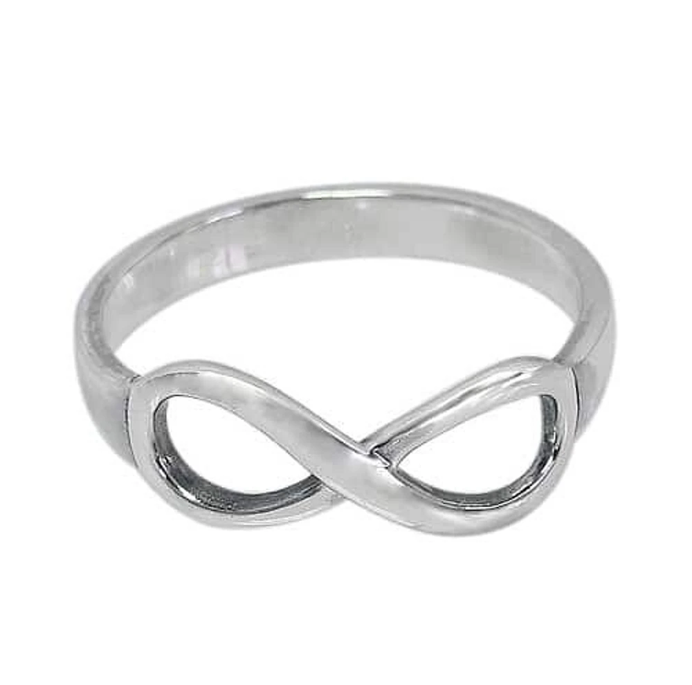 Sterling Silver, Infinityring. Approximate Infinity Size: 7mm L X 17mm W