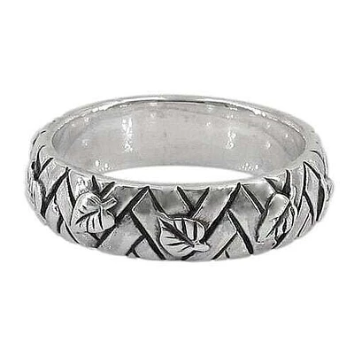 Sterling Silver Leaf Ring