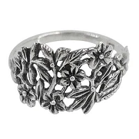 Sterling Silver Flower Ring