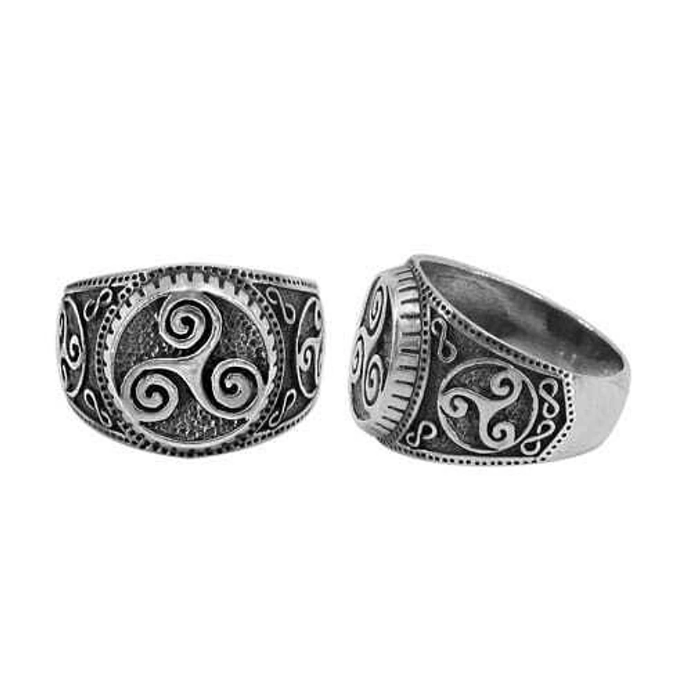 Sterling Silver Triskele Ring