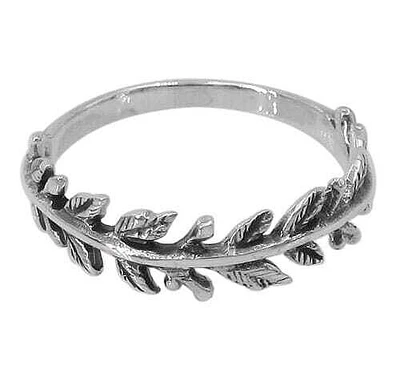 Sterling Silver Leaf Ring