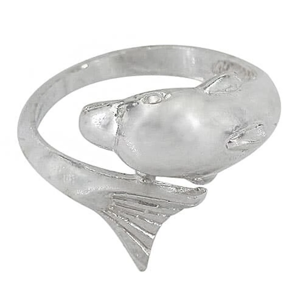 Sterling Silver Dolphin Ring