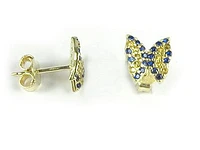 10K Yellow Gold Coloured C.Z Stud Earrings