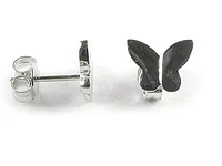 10K Gold Polished Butterfly Stud Earrings