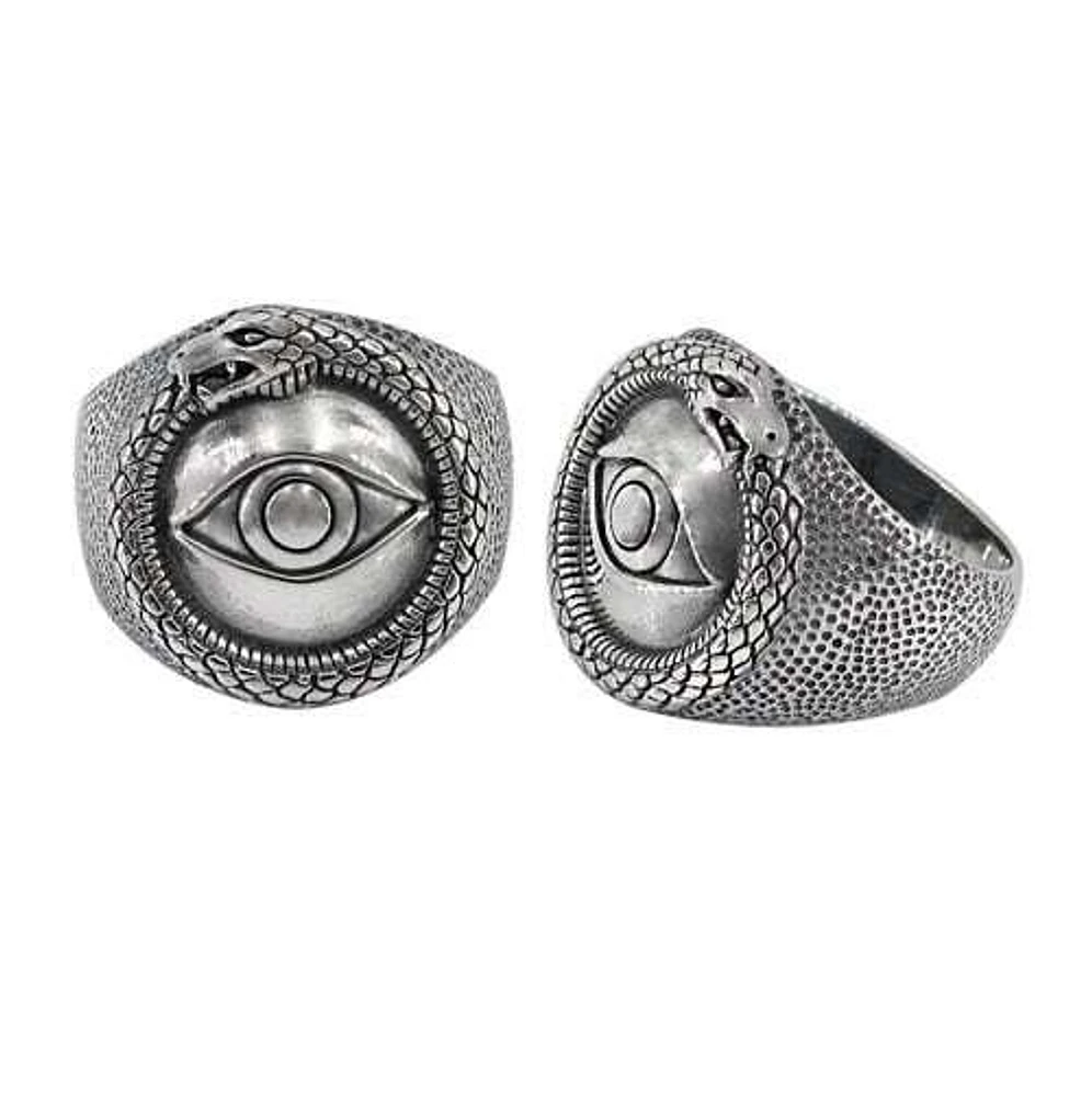 Sterling Silver Eye Of Providence Ring, 20mm Width