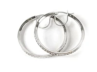 10K White Gold C.Z Earrings