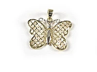 10K Yellow Gold Butterfly Pendant