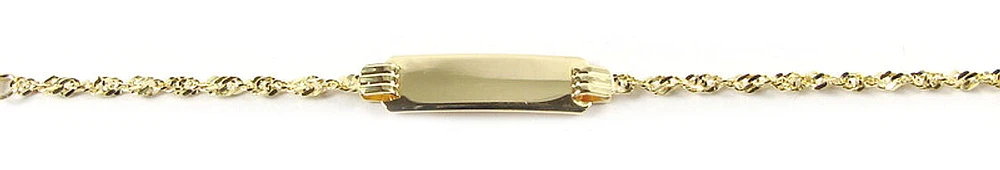 10K Yellow Gold Nameplate Children's Bracelet