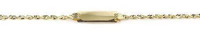 10K Yellow Gold Nameplate Children's Bracelet