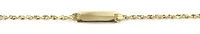 10K Yellow Gold Nameplate Children's Bracelet