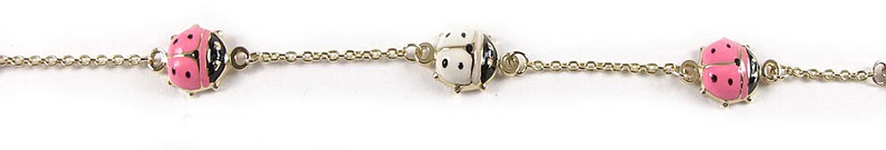 10K Yellow Gold Lady Bug Children's Bracelet