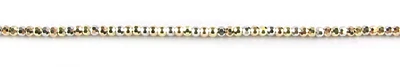 10K Yellow, White & Rose Gold Shimmer Cut Ball Bracelet