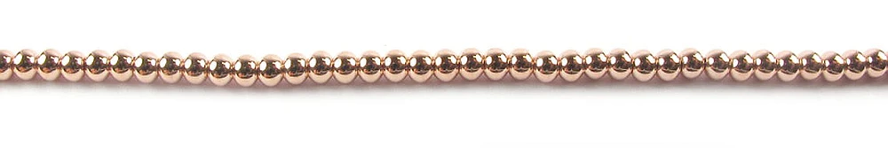 10K Rose Gold Smooth Ball Bracelet