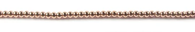 10K Rose Gold Smooth Ball Bracelet