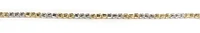 10K Yellow & White Gold Simple Shimmer Cut Bead Ball Bracelet