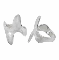 Sterling Silver Wave Ring, 28mm Width