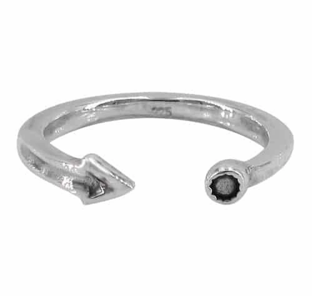 Sterling Silver Arrow Ring, 4.5mm Width