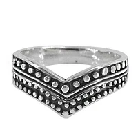 Sterling Silver Beaded Style Ring