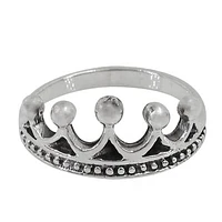 Sterling Silver Crown Ring