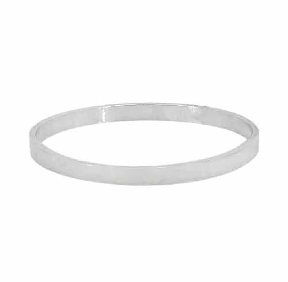 Sterling Silver Flat Stack Band, 1mm Width