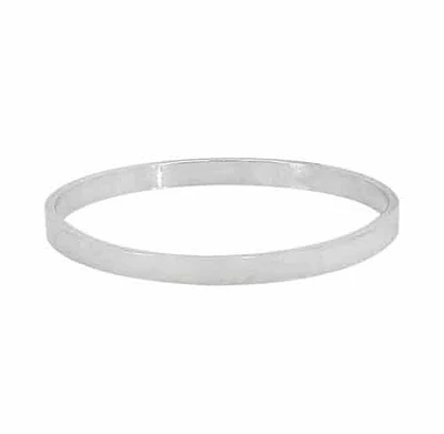 Sterling Silver Flat Stack Band, 1mm Width