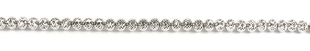 10K White Gold Fancy Ball Bracelet