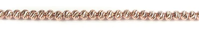 10K Rose Gold Fancy Ball Bracelet