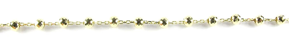 10K Yellow Gold Simple Ball Link Ball Bracelet