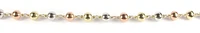 10K Yellow, White, Rose Gold Simple Ball Link Ball Bracelet