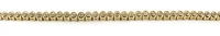 10K Yellow Gold Round Bezel Cubic Bracelet