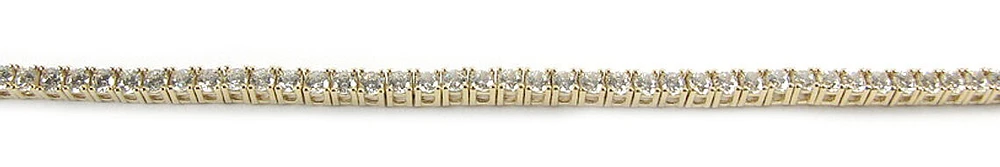 10K Gold Round Cubic Bracelet