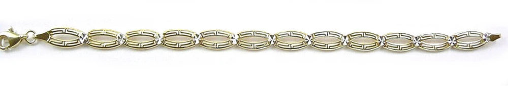10K Yellow Gold Fancy Link Bracelet