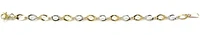 10K Yellow & White Gold Link Bracelet