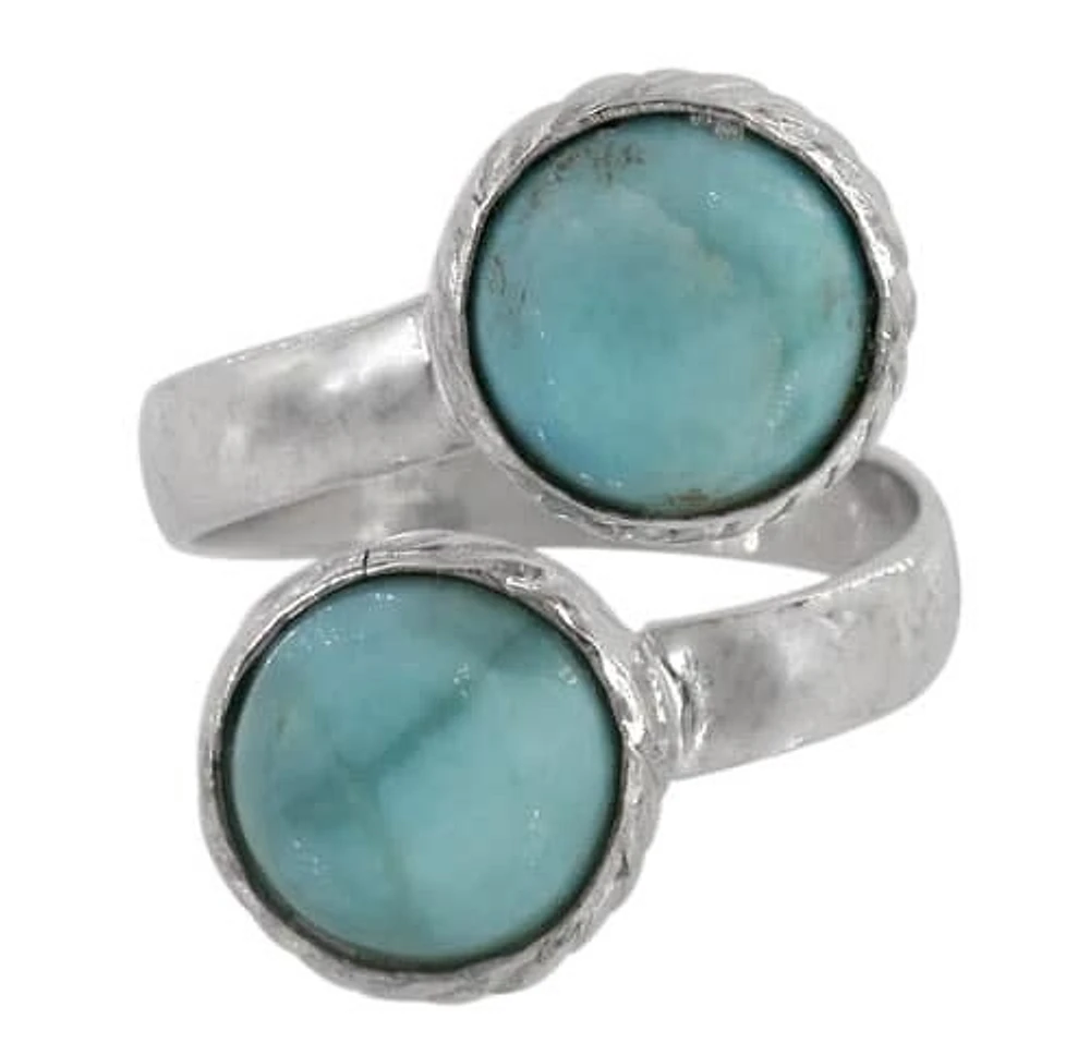 Sterling Silver 9mm Stone Ring With 4mm Width Band, Colour And May Vary