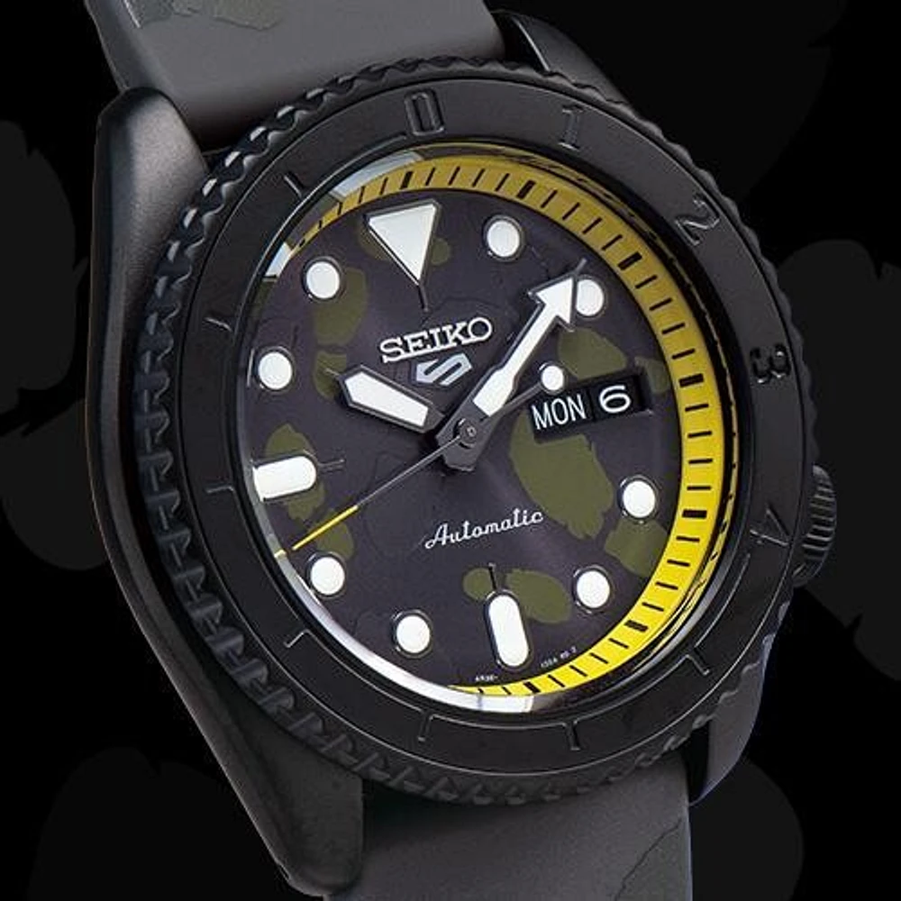 Seiko 5 Sports Black Dial Limited Edition One Piece "Sanji" 43MM Automatic SRPH69