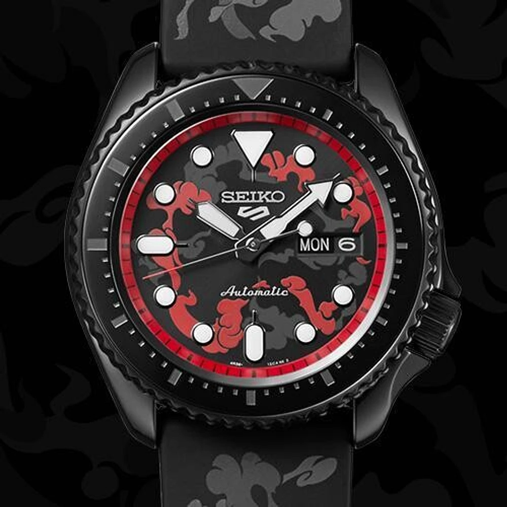 Seiko 5 Sports Black Dial Limited Edition One Piece "Luffy" 43MM Automatic SRPH65