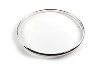 10K White Gold Smooth Bangle Bracelet