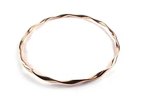 10K Rose Gold Twisted Bangle Bracelet