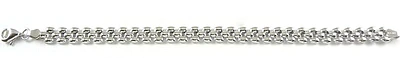 10K Fancy Multi Links White Gold Bracelet